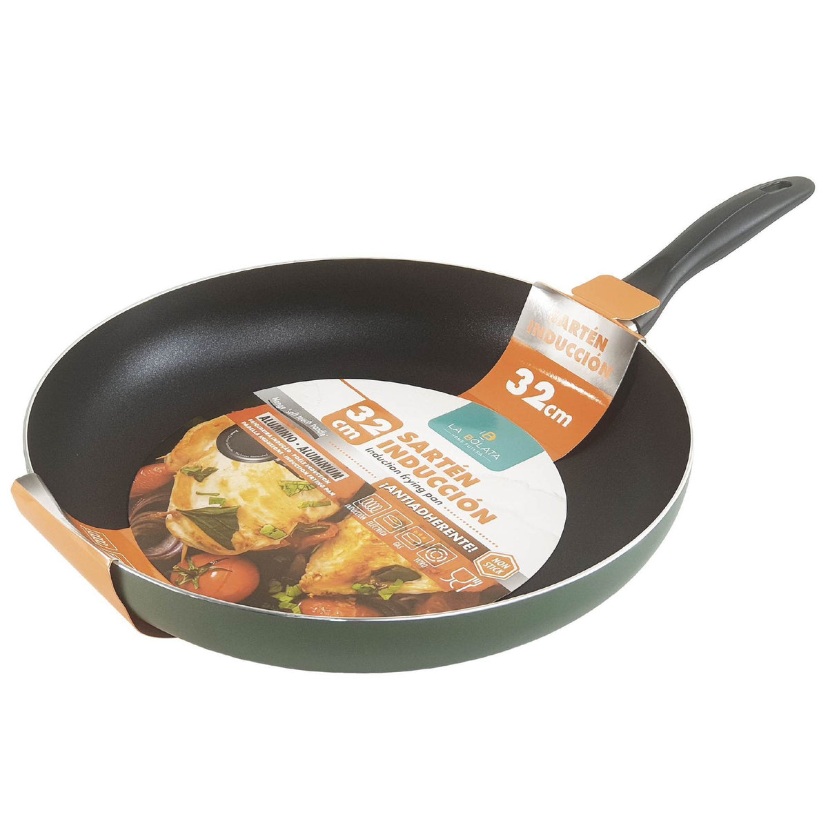 Padella Antiaderente In Alluminio Per Induzione e Tutti Piani Cottura Gas Piastra Vetroceramica Lavabile In Lavastoviglie Tutte Le Misure Batteria Set Di Pentole Misure A Scelta Tegame