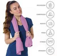 Set 2 Asciugamani Palestra Sport Salviette Sportive In Microfibra Compatte Ultraleggere Fitness Sauna Yoga Viaggio Asciugamano Piscina Salvietta Corsa Telo Allenamento Lavabili No Odori