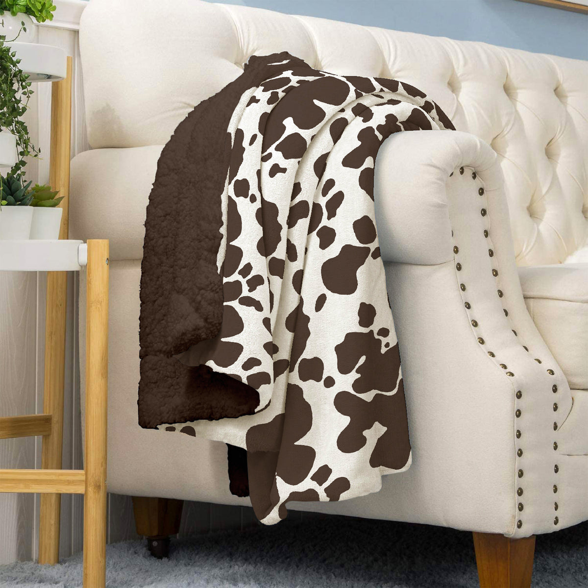 Coperta Plaid in Pile Sherpa Invernale, Morbida e Calda, Coperta Pelosa Copri Letto o Divano in Finta Pelliccia Singola Matrimoniale Doppio Lato