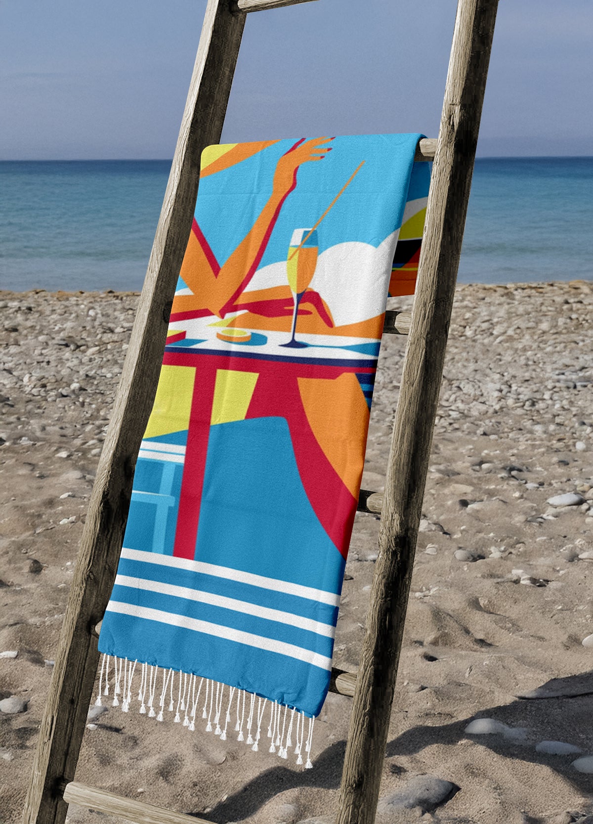 Telo Mare Con Frange Asciugamano Da Spiaggia Misura Grande 90x190 Cm Assorbente In Morbido Cotone Leggero Stampe Moderne Anti Sabbia Lettino Vacanze Piscina