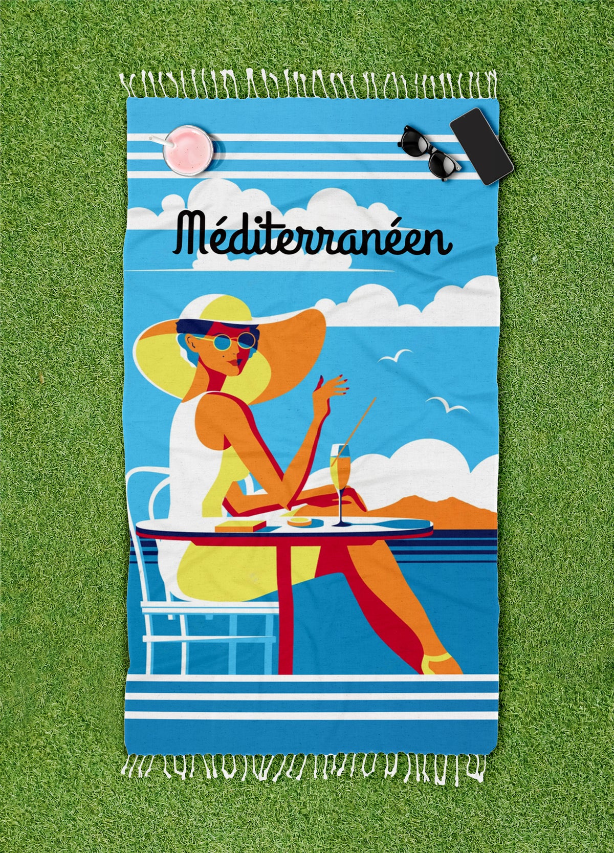 Telo Mare Con Frange Asciugamano Da Spiaggia Misura Grande 90x190 Cm Assorbente In Morbido Cotone Leggero Stampe Moderne Anti Sabbia Lettino Vacanze Piscina