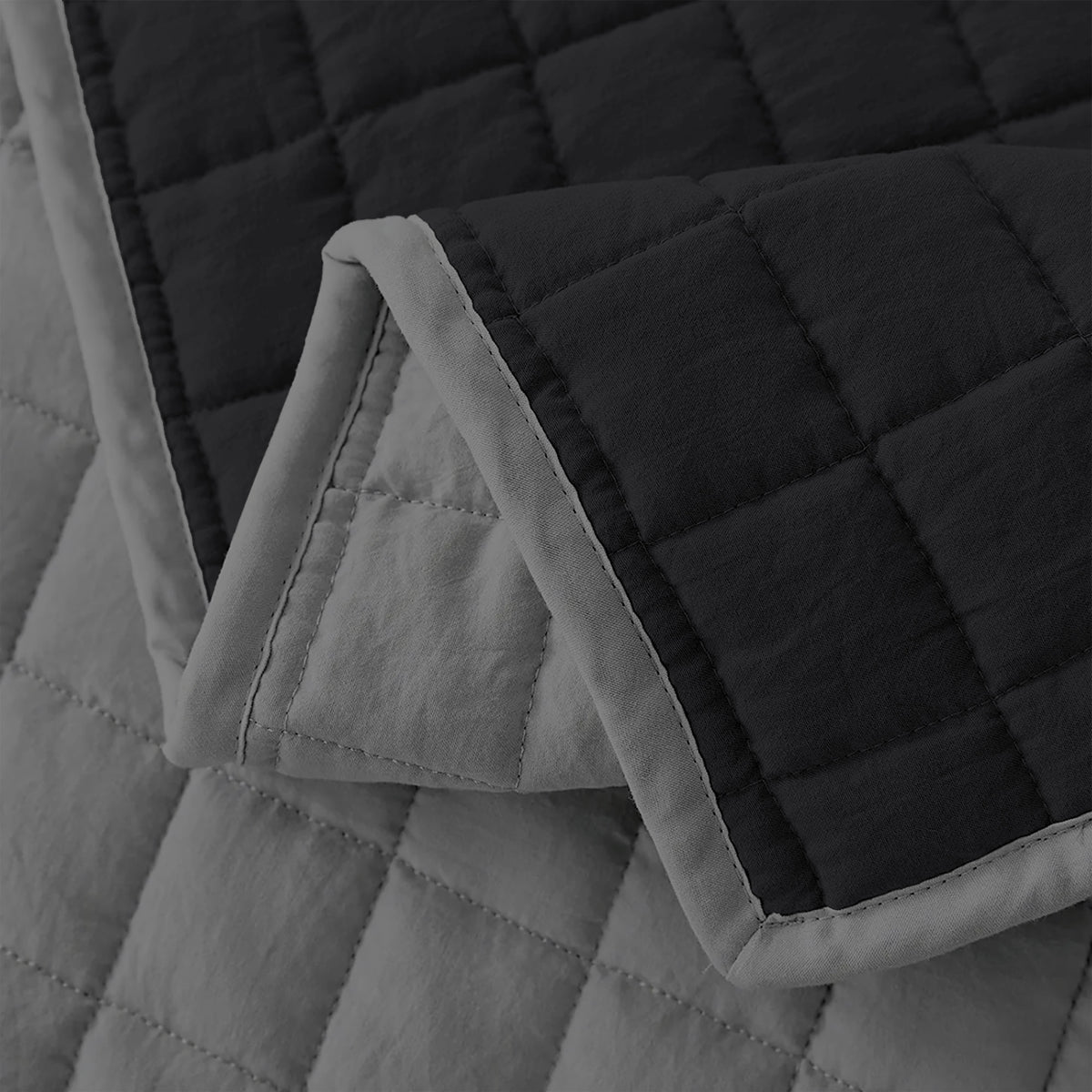 Trapuntino Coperta Primaverile Bicolore Trapunta Anallergica Piumino Mezza Stagione Tinta Unita Made in Italy