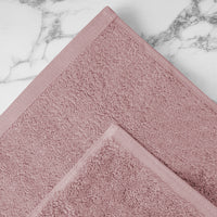 Asciugamani Bagno 100% Spugna Puro Cotone 500 Gr 4 Pezzi 2 Salvietta Viso 2 Asciugamano Ospite Mani Qualità Certificato Oeko-Tex Salviette Super Morbide Bicolore