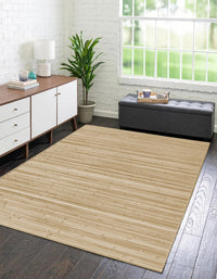 Tappeto Arredo In Vero Bamboo Naturale Grande a Listelli Bordato Bambù Soggiorno Cucina Salotto Listello Legno