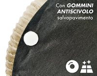 Set Di 2 Pouf Contenitori In Velluto Design Moderno Poggiapiedi,Sgabello Tondo con Coperchio Rimovibile e Seduta Imbottita Alta Densità Con Fascia In Metallo Contenitore Capiente Storage Box