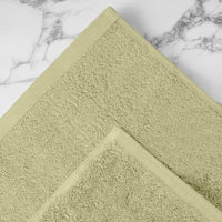 Asciugamani Bagno 100% Spugna Puro Cotone 500 Gr 4 Pezzi 2 Salvietta Viso 2 Asciugamano Ospite Mani Qualità Certificato Oeko-Tex Salviette Super Morbide Bicolore