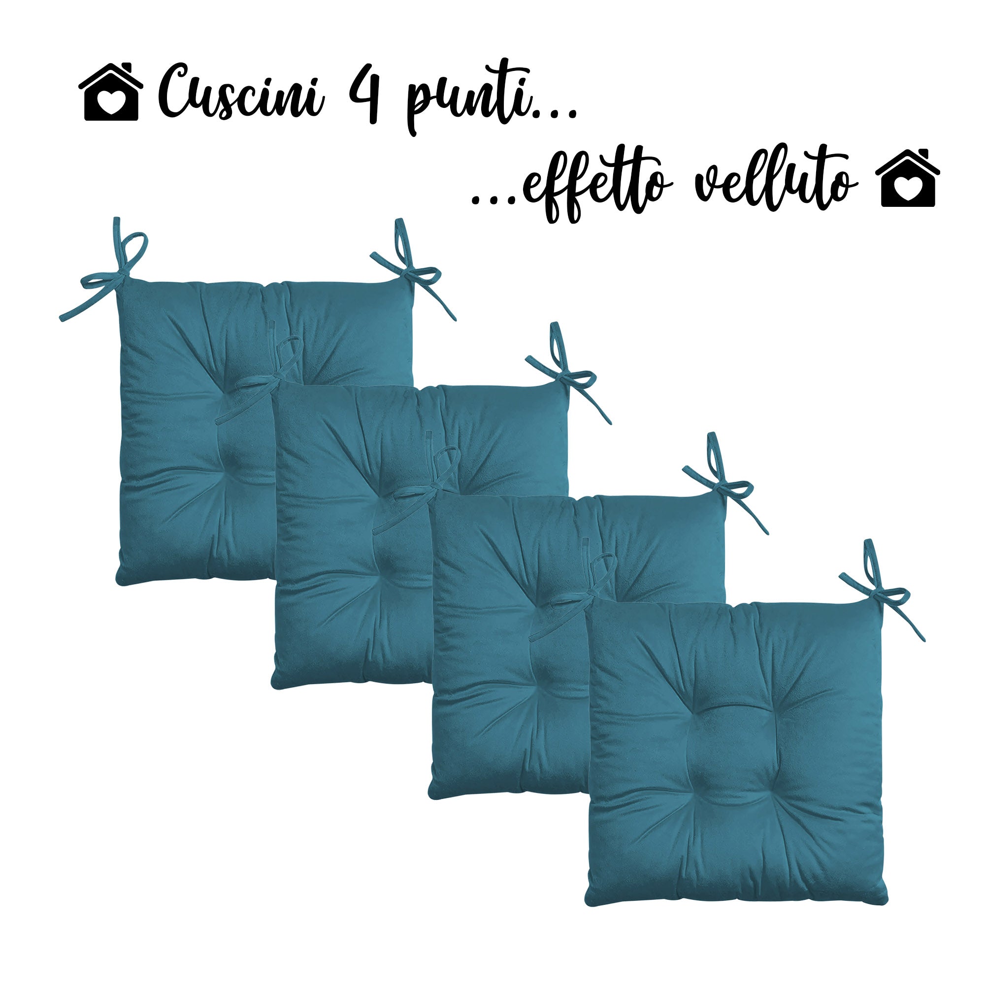 Il Tuo Artigiano Design Set 4 o 6 Cuscini per Sedie da Cucina Made in Italy - Cuscini Sedie Il Tuo Artigiano Design Set 4 o 6 Cuscini per Sedie da Cucina Made in Italy - Cuscini Sedie