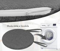 Cuscini Rotondi Per Sedie Cucina Imbottiti Sfoderabili Con Cerniera Cuscino Rotondo Ø 40 Cm Sedia Tavolo Lavabile In Lavatrice Con Lacci Per Fissaggio Prodotto Italiano Comodi