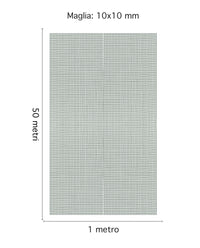 Rotolo Rete Protettiva 1 x 5 Mt A Maglia Quadrata Per Balconi,Cancelli,Recinzioni,Giardino,Resistente Raggi Uv Colore Verde