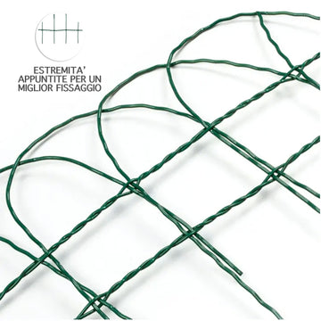Rete Metallica Per Bordure Aiuole 0,4x10 M - Anti-ruggine Con Rivestimento PVC, Per Delimitazione Giardini E Vialetti - Foto 6