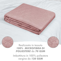 Copriletto Fiocco Trapuntato Matrimoniale Elegante Trapuntino Con Trapuntatura Fantasia Fiocchetti Due Piazze Coperta Letto Leggera Primavera Estate Trapunta Coperta Leggera Fiocchetto
