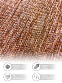 Tappeto Arredo Moderno Antiscivolo in Ciniglia Made in italy  Cotone Roma RosaAntico