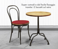 Cuscini Rotondi Per Sedie Cucina Imbottiti Sfoderabili Con Cerniera Cuscino Rotondo Ø 40 Cm Sedia Tavolo Lavabile In Lavatrice Con Lacci Per Fissaggio Prodotto Italiano Comodi