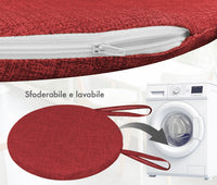 Cuscini Rotondi Per Sedie Cucina Imbottiti Sfoderabili Con Cerniera Cuscino Rotondo Ø 40 Cm Sedia Tavolo Lavabile In Lavatrice Con Lacci Per Fissaggio Prodotto Italiano Comodi