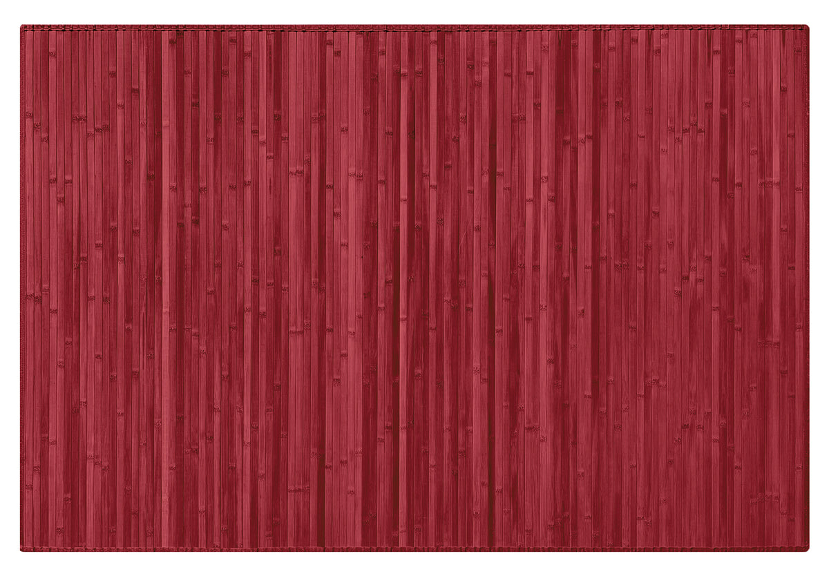 Tappeto Arredo In Vero Bamboo Naturale Grande a Listelli Bordato Bambù Soggiorno Cucina Salotto Listello Legno