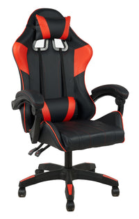 Sedia Gaming Professionale SimilPelle Reclinabile Con Braccioli Poltrona Ufficio Regolabile in Altezza Pistone Gas,Cuscino Poggiatesta E Lombare Gamer