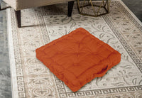 6 Pezzi Cuscini Sedia Quadrati Alti Mattonella Trapuntati Cuscino Da Pavimento Con Maniglia 40x40 Cm Altezza 6 Cm Cuscino Spesso Cucina Interno Esterno Coprisedia