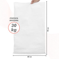 50 Pezzi Sacchi Multiuso In Rafia Per Sabbia Giardino Foglie Edilizia Detriti Macerie Altamente Resistenti In Polipropilene Riutilizzabili Impermeabili