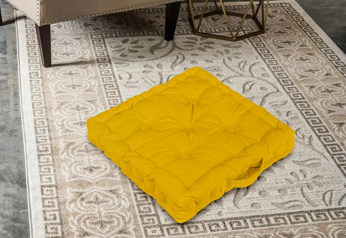 6 Pezzi Cuscini Sedia Quadrati Alti Mattonella Trapuntati Cuscino Da Pavimento Con Maniglia 40x40 Cm Altezza 6 Cm Cuscino Spesso Cucina Interno Esterno Coprisedia