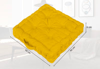 6 Pezzi Cuscini Sedia Quadrati Alti Mattonella Trapuntati Cuscino Da Pavimento Con Maniglia 40x40 Cm Altezza 6 Cm Cuscino Spesso Cucina Interno Esterno Coprisedia