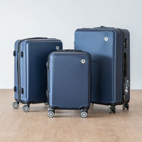 Coveri Set Di 3 Valigie Rigide ABS Valigia Da Viaggio Con Chiusura Lucchetto Combinazione Grande Media Piccola Forti Resistenti Manico Telescopico Ruote Staccabili Trolley