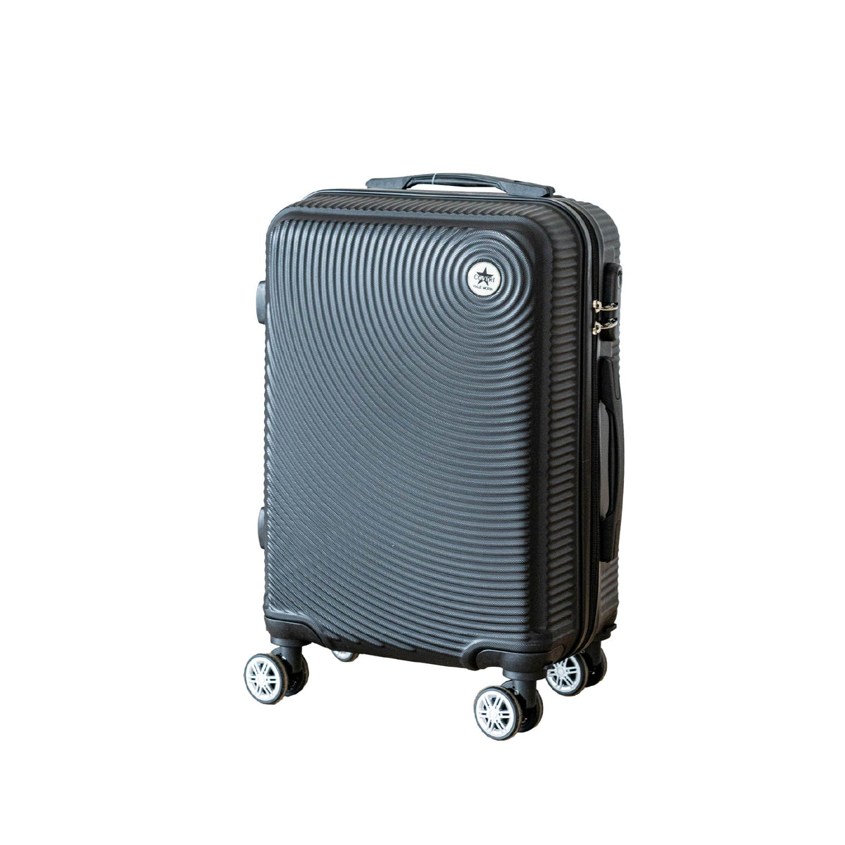Coveri Set Di 3 Valigie Rigide ABS Valigia Da Viaggio Con Chiusura Lucchetto Combinazione Grande Media Piccola Forti Resistenti Manico Telescopico Ruote Staccabili Trolley