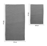 Set 2 Asciugamani Palestra Sport Salviette Sportive In Microfibra Compatte Ultraleggere Fitness Sauna Yoga Viaggio Asciugamano Piscina Salvietta Corsa Telo Allenamento Lavabili No Odori