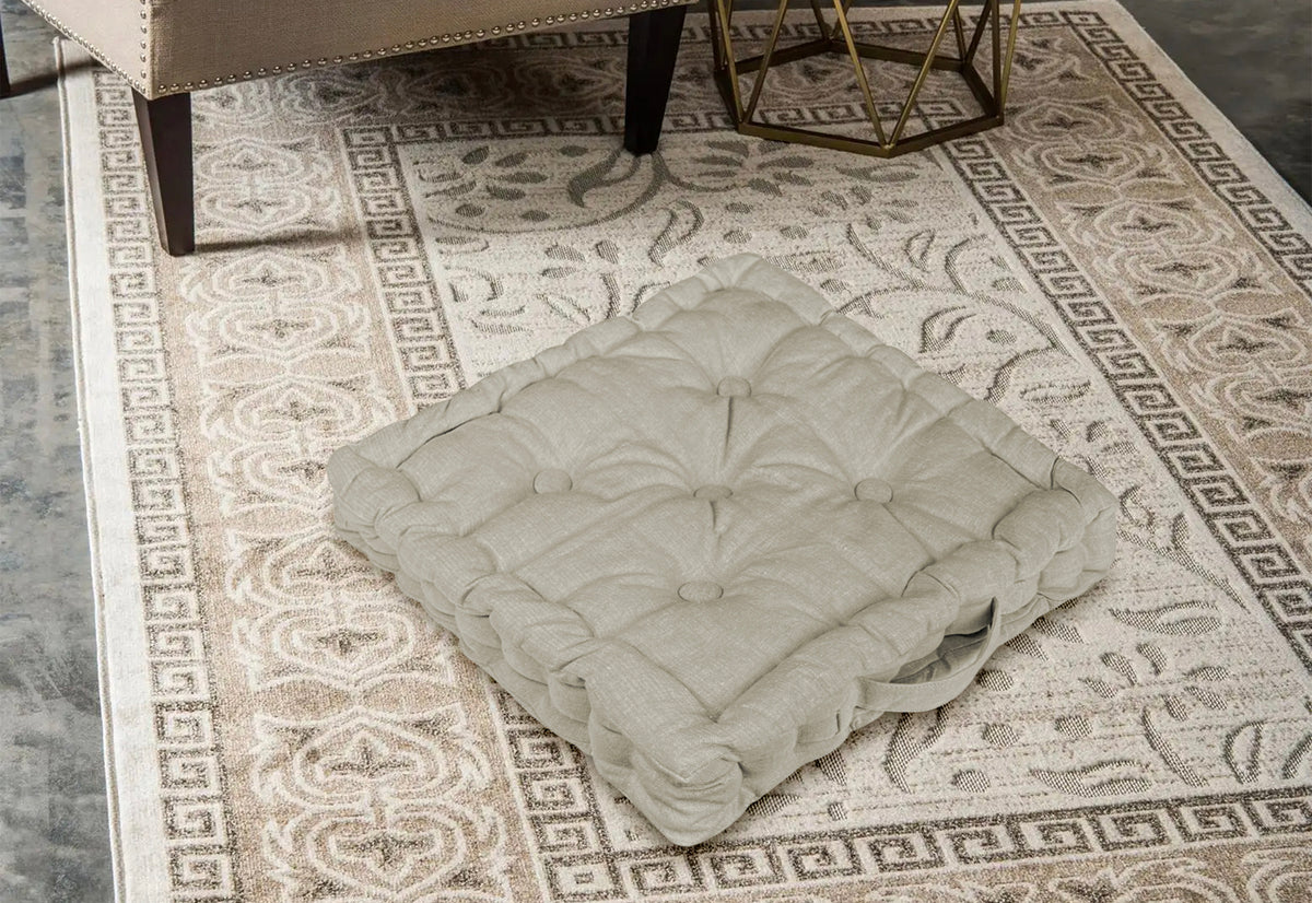 6 Pezzi Cuscini Sedia Quadrati Alti Mattonella Trapuntati Cuscino Da Pavimento Con Maniglia 40x40 Cm Altezza 6 Cm Cuscino Spesso Cucina Interno Esterno Coprisedia