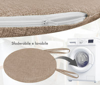 Cuscini Rotondi Per Sedie Cucina Imbottiti Sfoderabili Con Cerniera Cuscino Rotondo Ø 40 Cm Sedia Tavolo Lavabile In Lavatrice Con Lacci Per Fissaggio Prodotto Italiano Comodi