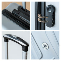 COVERI Trolley Bagaglio Mano Rigido 38x56x23 Piccolo Ultraleggero Valigia In Abs Con 4 Ruote Removibili Manico Chiusura Di Sicurezza Per Compagnie Low Cost Economy Zaino Da Viaggio
