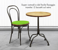 Cuscini Rotondi Per Sedie Cucina Imbottiti Sfoderabili Con Cerniera Cuscino Rotondo Ø 40 Cm Sedia Tavolo Lavabile In Lavatrice Con Lacci Per Fissaggio Prodotto Italiano Comodi