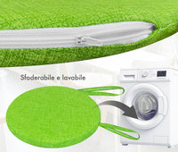 Cuscini Rotondi Per Sedie Cucina Imbottiti Sfoderabili Con Cerniera Cuscino Rotondo Ø 40 Cm Sedia Tavolo Lavabile In Lavatrice Con Lacci Per Fissaggio Prodotto Italiano Comodi