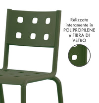 Set 4 Sedie In Polipropilene e Fibra Di Vetro Trattamento Uv Antiscolorimento il Gruppone Passione Casa
