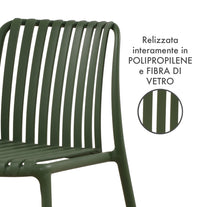 Set 4 Sedie In Polipropilene e Fibra Di Vetro Trattamento Uv Antiscolorimento il Gruppone Passione Casa