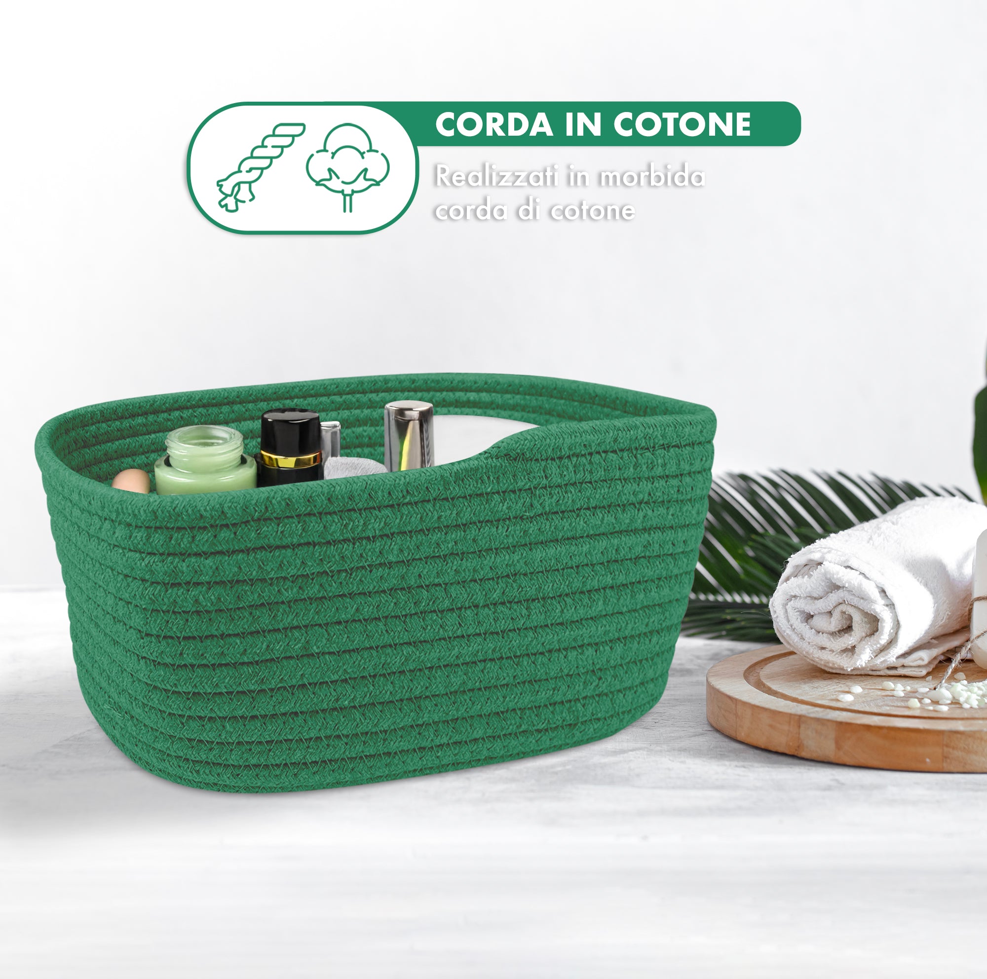 Set di 3 cestini portaoggetti in vimini di alghe marine, 30,5 x 30,5 x 25,4 cm, per mensole, dispensa, cucina, bagno Set di 3 cestini portaoggetti in vimini di alghe marine, 30,5 x 30,5 x 25,4 cm, per mensole, dispensa, cucina, bagno
