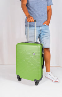Trolley Bagaglio Mano Rigido 37x20x54.5 Piccolo Ultraleggero Valigia In Abs Con 4 Ruote Manico Chiusura Di Sicurezza Per Compagnie Low Cost Economy Zaino Da Viaggio