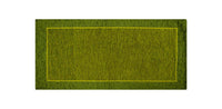 Tappeto Arredo Moderno Antiscivolo in Ciniglia Made in italy Cotone Roma Verde