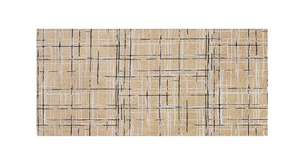 Tappeto Arredo Moderno Antiscivolo in Ciniglia Made in italy Disegni Piazzati Cotone Misure Grande