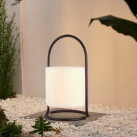 Lampada Da Esterno Led Lanterna Impermeabile Resistente Design Moderno Tavolo Arredo Giardino Luce Colore Bianco Caldo/Freddo Antiruggine Certificata RoHS Trasportabile