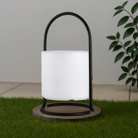 Lampada Da Esterno Led Lanterna Impermeabile Resistente Design Moderno Tavolo Arredo Giardino Luce Colore Bianco Caldo/Freddo Antiruggine Certificata RoHS Trasportabile