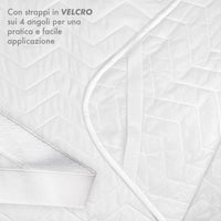 Coprirete Trapuntato Imbottito 190 Grammi Con Laccetti Negli Angoli Proteggi Materasso Polvere Doghe Letto No Umidità Muffa Traspirante Anallergico Antiacaro
