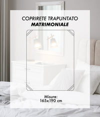 Coprirete Trapuntato Imbottito 190 Grammi Con Laccetti Negli Angoli Proteggi Materasso Polvere Doghe Letto No Umidità Muffa Traspirante Anallergico Antiacaro