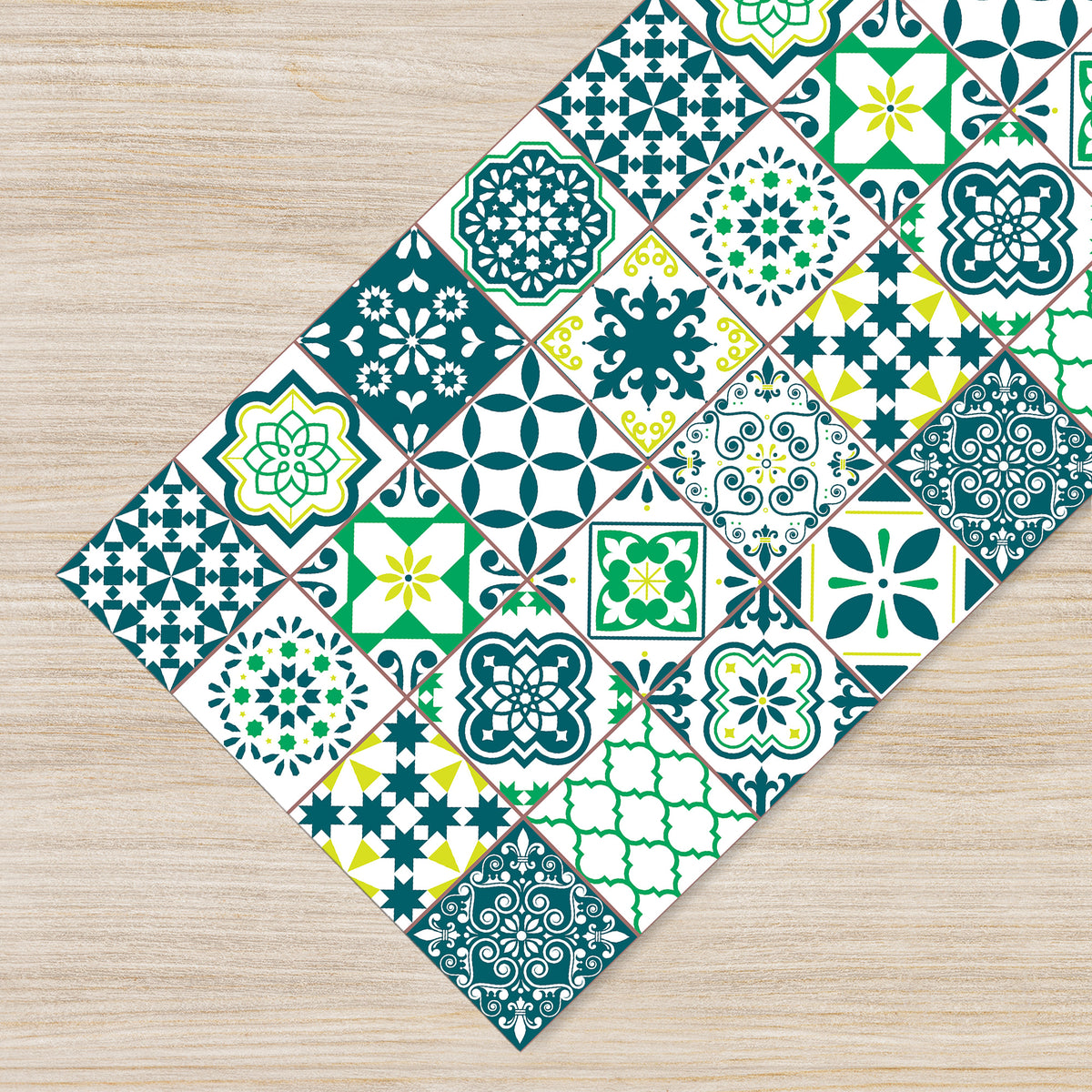 Tappeto passatoia fantasia made in Italy in 3 colori fantasia Piastrelle