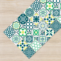 Tappeto passatoia fantasia made in Italy in 3 colori fantasia Piastrelle