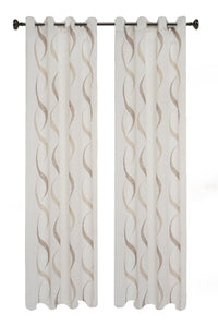 Tende Finestra con Occhielli 4 Cm Decorazione a Pannello soggiorno Moderno Salotto e Camera da Letto Cucina 1 o 2 Pannelli 140 X 290