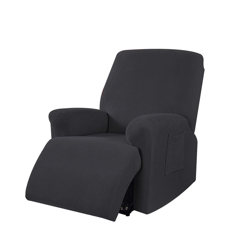 Hruile Copribracciolo elasticizzato antiscivolo morbido per mobili per divano reclinabile, in poliestere spandex e poliestere, lavabile, set di 4 Hruile Copribracciolo elasticizzato antiscivolo morbido per mobili per divano reclinabile, in poliestere spandex e poliestere, lavabile, set di 4
