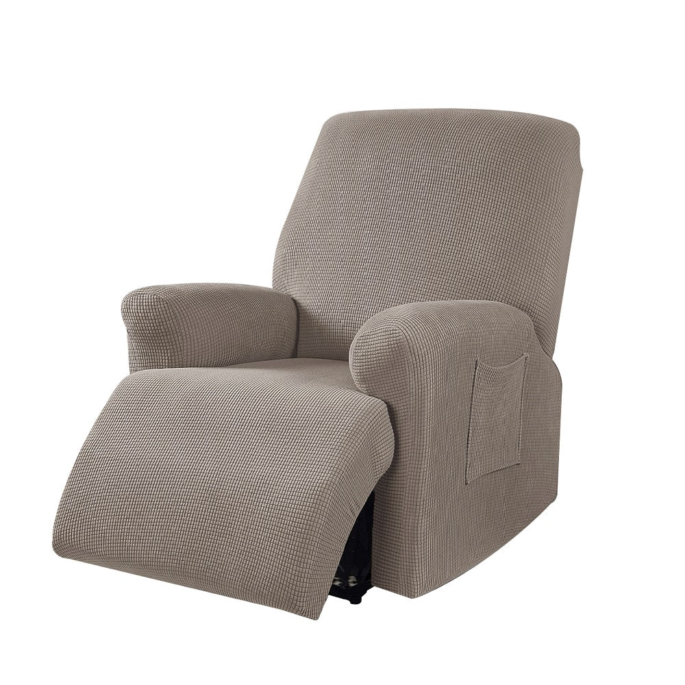 Copripoltrona Universale Per Poltrona Relax - 4 Pezzi Con Tasche, Lavabile, Elasticizzato - Foto 12