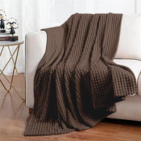 Coperta Flanella Invernale,Plaid Pile Morbida Calda Lavorazione Quadretti Peluche Copri Letto Divano Finta Pelliccia Doppio Lato