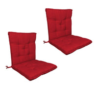Set Cuscini Sedia Con Schienale e Laccetti Banda Elastica 40 x 80 Cm