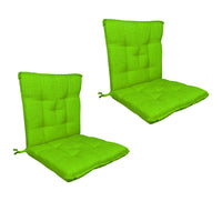 Set Cuscini Sedia Con Schienale e Laccetti Banda Elastica 40 x 80 Cm